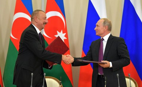 Aliyev and Putin Discuss Strengthening Azerbaijani-Russian Ties in Moscow