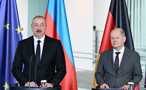 Azerbaijani President Aliyev Engages in High-Level Talks with German Leaders