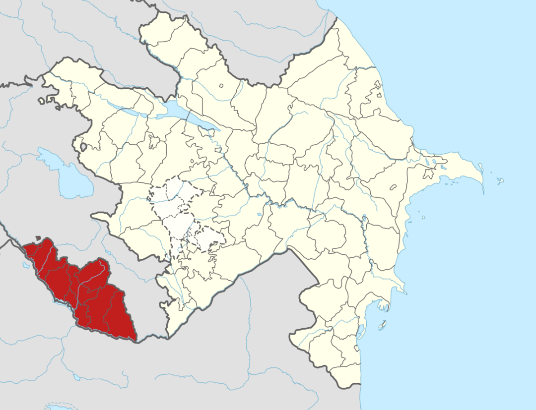 Lage des Autonomen Republik Nachitschewan in Aserbaidschan, Stand: März 2021

Bildrechte: NordNordWest, WikiMedia Commons. License: https://creativecommons.org/licenses/by-sa/3.0/de/legalcode