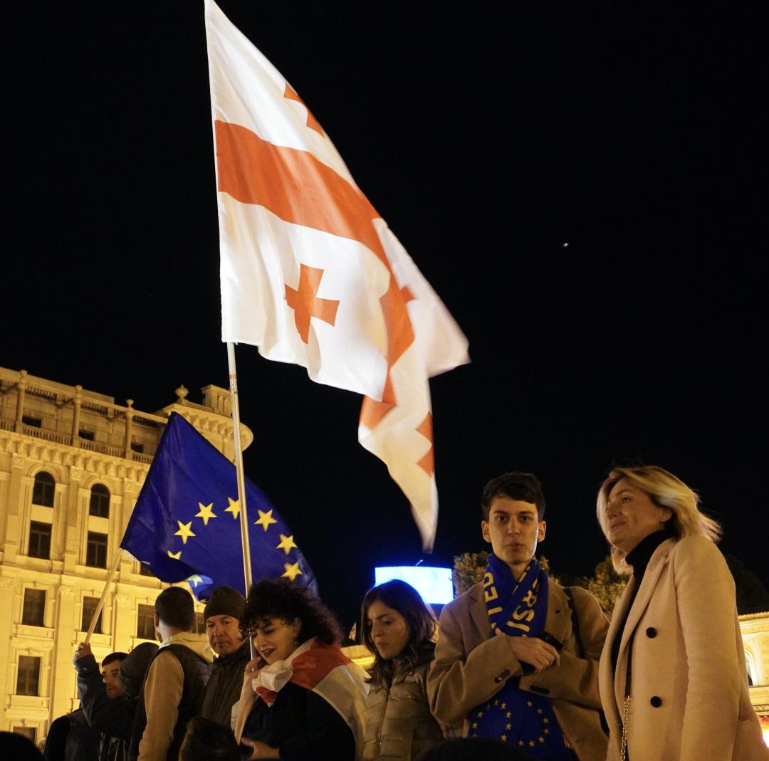 Nikoloz Darsania (second from right). Photo: Hugh Bohane