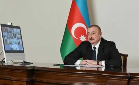 Ilham Aliyev on Russo-Ukrainian War, Relations with Central Asian States, Energy Projects, India's Support to Armenia, and Lachin Protest