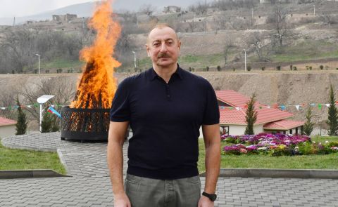Ilham Aliyev Addresses Relations with Armenia in Karabakh