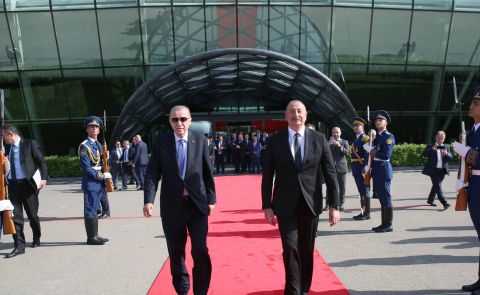 Erdogan Pays His First Visit to Azerbaijan After Reelection