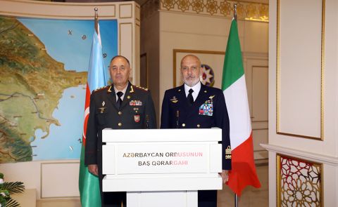Azerbaijan and Italy Deepen Military Ties: Key Officials Meet in Baku