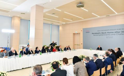 Aliyev Comments on Relations with Central Asia and Compares Georgia's EU Aspirations with Azerbaijan; Provides Detailed Information About Peace Proposal