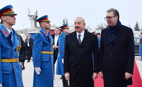 Presidents Aliyev, Vučić, and Radev Launch Key Energy Project in Serbia