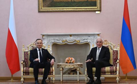 Armenian and Polish Presidents Discuss Regional Peace and Bilateral Cooperation in Yerevan