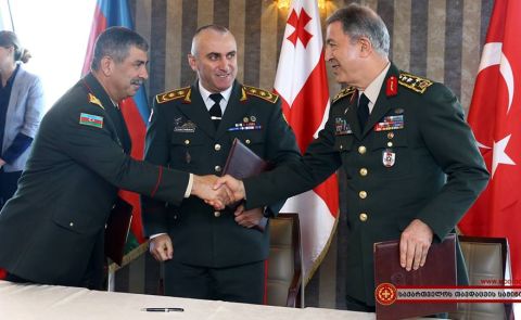 Joint Azerbaijan, Georgia and Turkey military exercise “Eternity 2019” kicks off in Baku