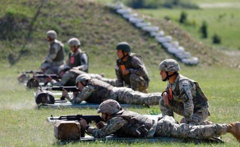 Die multinationalen Militärübungen Noble Partner 2020 beginnen in Georgien
