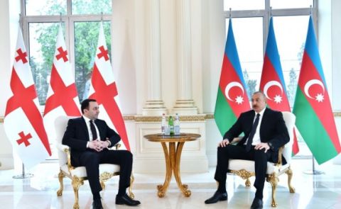 Garibashvili and Aliyev meet in Baku 