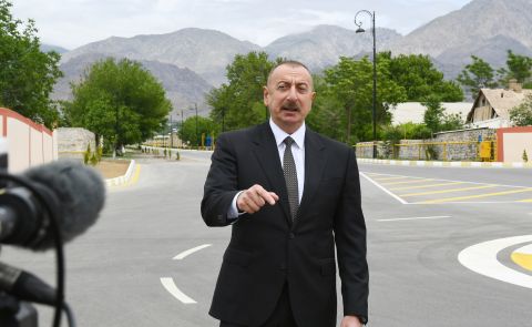 Aliyev makes tough statements in Nakhchivan