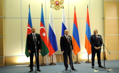 Armenia, Azerbaijan pledge progress after Putin hosts talks on borders, transit, and trade