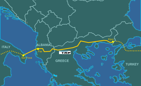 Transadriatische Gaspipeline erreicht Überkapazität