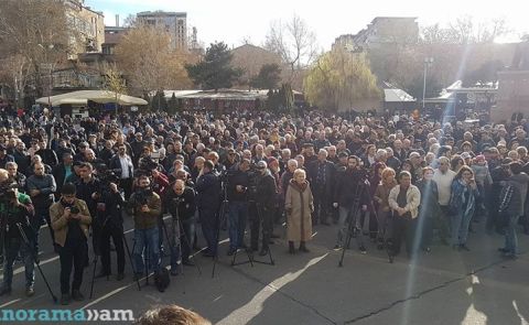 Kundgebung der Opposition in Jerewan
